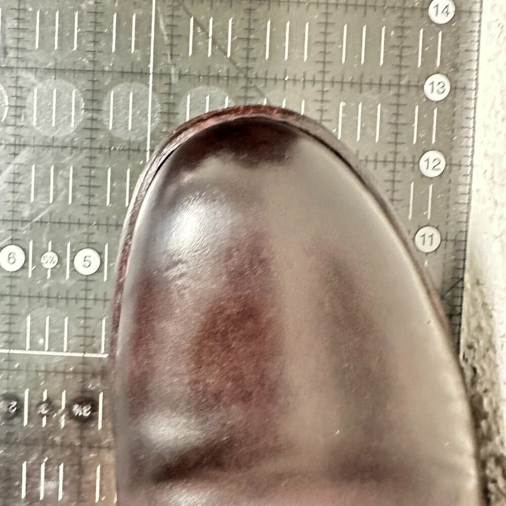 Premiata Men Size 9 Dark Brown Leather Front Zip Plain Toe Casual Shoes - Picture 11 of 11